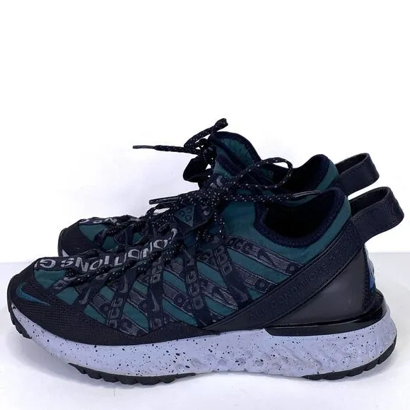 Nike ACG React Terra Gobe Sneakers Deep Jungle Green Sz 6 All Terrain Gorpcore