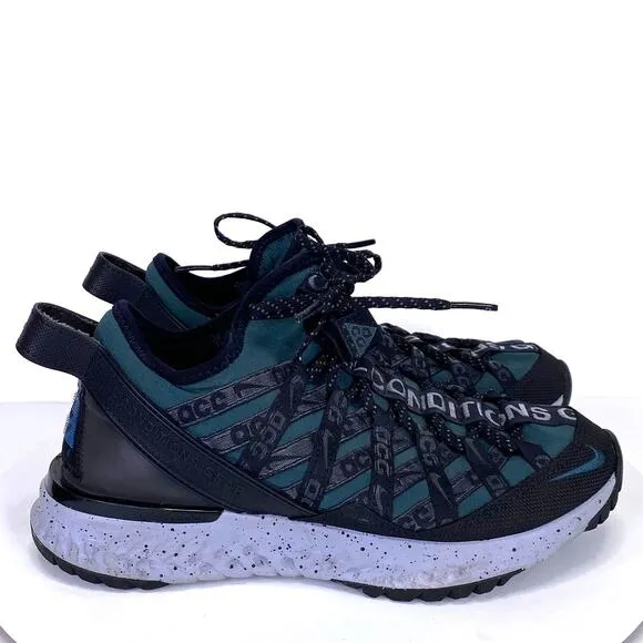 Nike ACG React Terra Gobe Sneakers Deep Jungle Green Sz 6 All Terrain Gorpcore