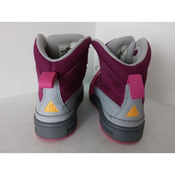 Nike ACG Woodside II 2 High Boots Size 1 Raspberry Red 524877-601