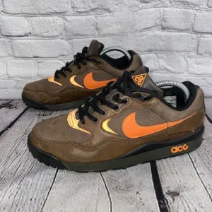 Nike Air ACG Wildwood Brown Orange 8 Utility Outdoor Hiking Sneakers 377757-281