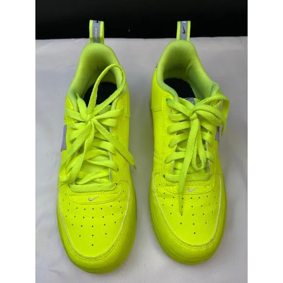 Nike Air Force1 LV8 Utility Boy's Neon Sneakers/Shoes 7Y SKU 5332