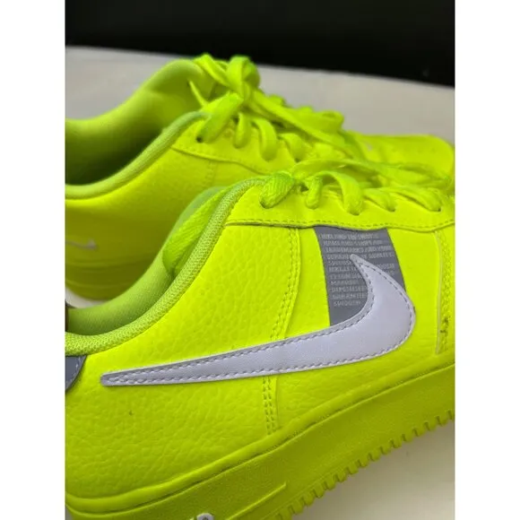 Nike Air Force1 LV8 Utility Boy's Neon Sneakers/Shoes 7Y SKU 5332