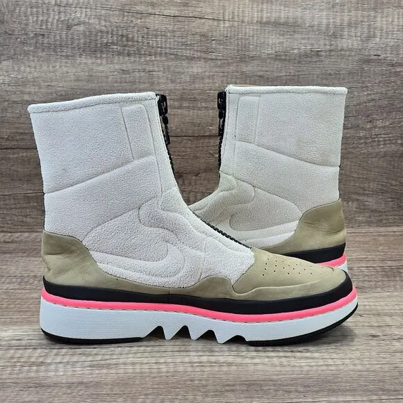Nike Air Jordan 1 Jester XX Utility Pack Women's Sz 8.5 Beige Cream Boot Sneaker