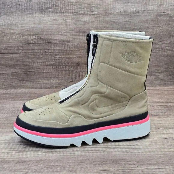 Nike Air Jordan 1 Jester XX Utility Pack Women's Sz 8.5 Beige Cream Boot Sneaker