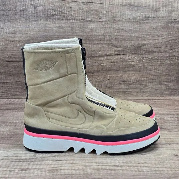 Nike Air Jordan 1 Jester XX Utility Pack Women's Sz 8.5 Beige Cream Boot Sneaker