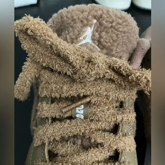 Nike Air Jordan 1 Low Utility GS Teddy Bear ADORABLE Shoes RARE Sneakers