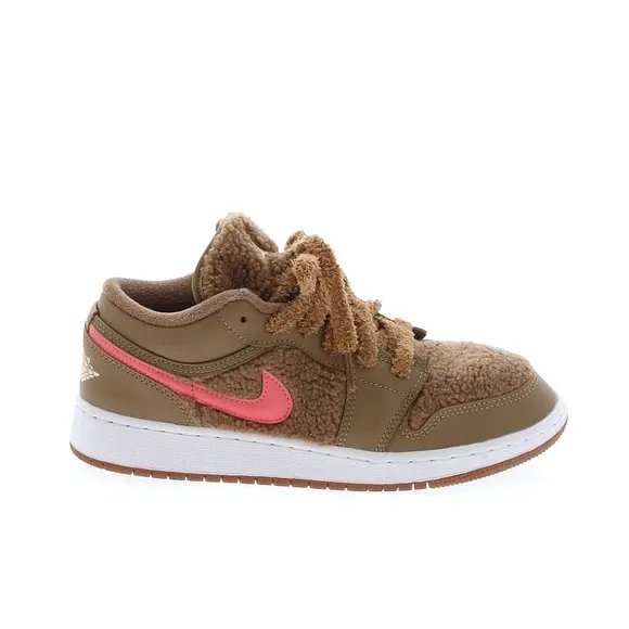Nike Air Jordan 1 Low Utility GS Teddy Bear ADORABLE Shoes RARE Sneakers
