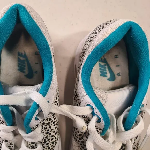 Nike Air Max 1 Safari Pack White Glass Aqua Blue Women's 6.5 319986-131 RARE