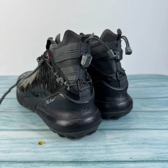 Nike Air Max 270 ISPA Utility Black Red Cage Sneakers Women's 5 BQ7198-002 Rare