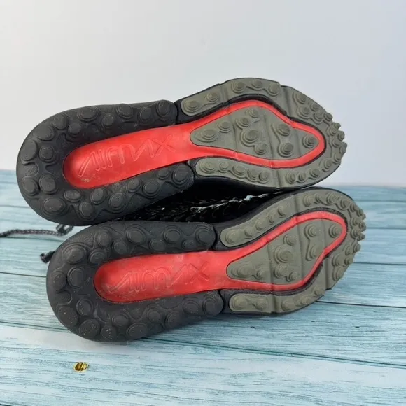 Nike Air Max 270 ISPA Utility Black Red Cage Sneakers Women's 5 BQ7198-002 Rare