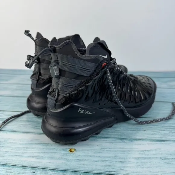 Nike Air Max 270 ISPA Utility Black Red Cage Sneakers Women's 5 BQ7198-002 Rare