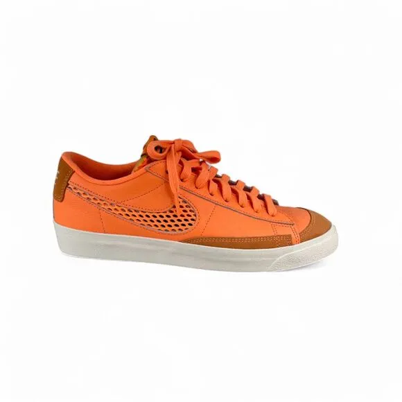 Nike Blazer Low '77 Vintage By You DO7395 001 Men 9 Neon Orange Court Shoes NWOB