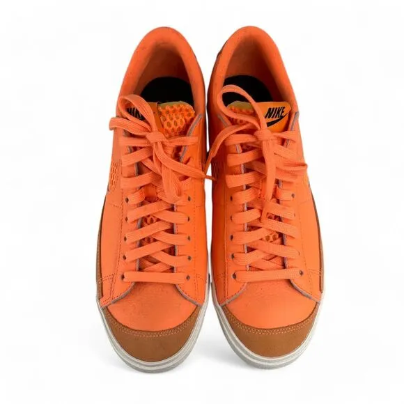 Nike Blazer Low '77 Vintage By You DO7395 001 Men 9 Neon Orange Court Shoes NWOB