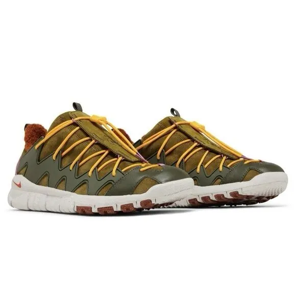 Nike Free Crater Trail Boot N7 Shoes Olive Flax Habanero DX5946 300 Mens 10.5