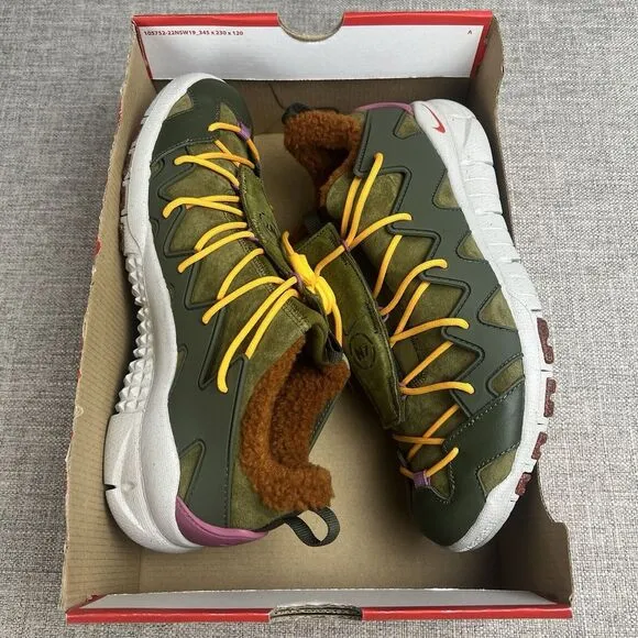 Nike Free Crater Trail Boot N7 Shoes Olive Flax Habanero DX5946 300 Mens 10.5