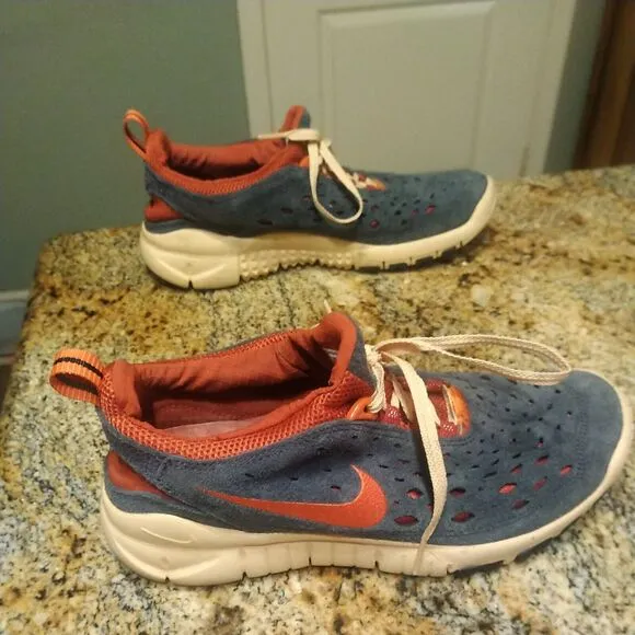 Nike Free Run Trail Men's Thunder Blue Running Shoes Sneakers CW5814-400 Sz 8.5