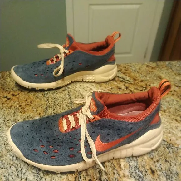 Nike Free Run Trail Men's Thunder Blue Running Shoes Sneakers CW5814-400 Sz 8.5