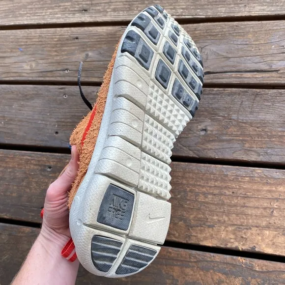 Nike free trail 5.0 suede texture athletic running sneakers