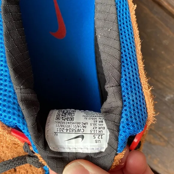 Nike free trail 5.0 suede texture athletic running sneakers