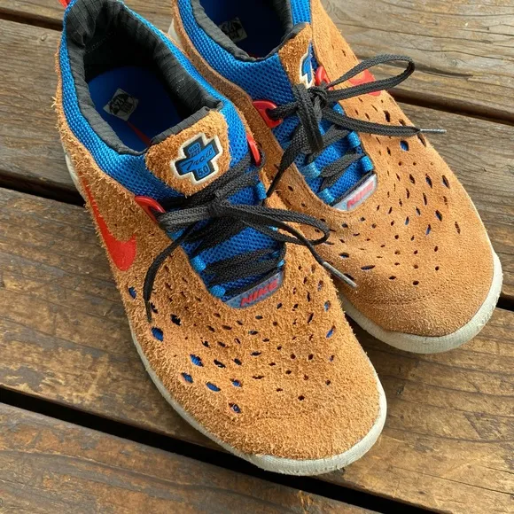 Nike free trail 5.0 suede texture athletic running sneakers
