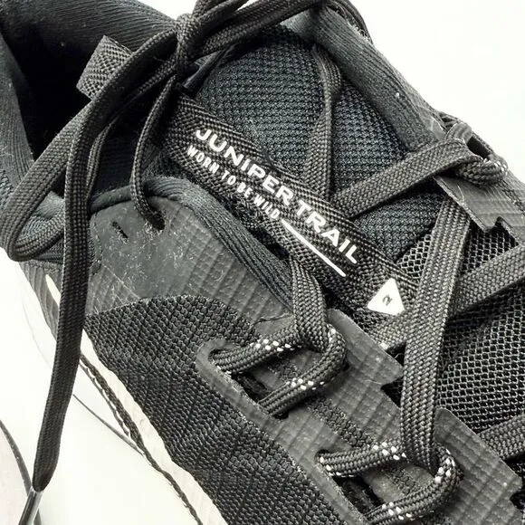 Nike Juniper Trail 2 Running Sneakers Black White - Men’s US 15