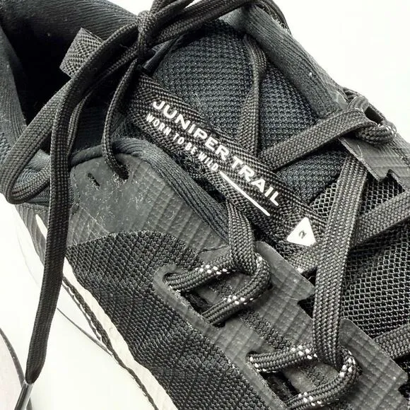 Nike Juniper Trail 2 Running Sneakers Black White - Men’s US 15