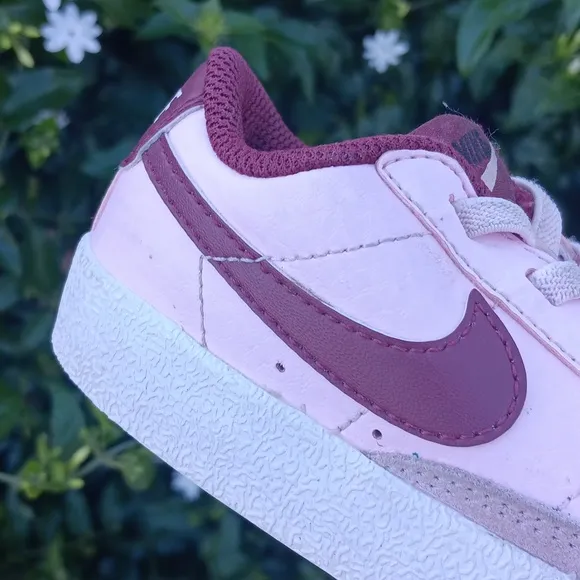 Nike Kids Blazer Low '77 TD 'Pink Foam Dark Beetroot' Sneakers