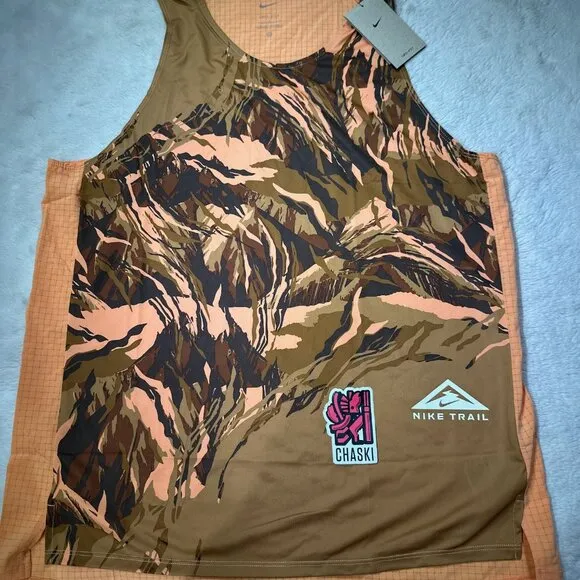 Nike Men's Large Trail Rise 365 PR Running racing Tank Top singlet DM4781-738