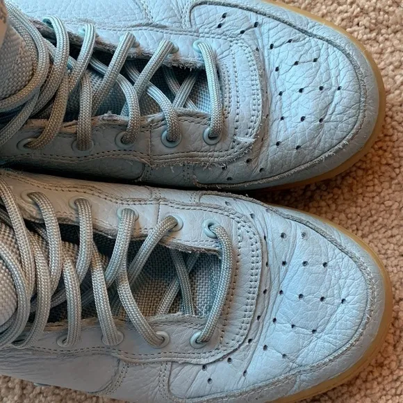 Nike | Nike SF AF1 Mid Sneakers | Nike SF Air Force 1 sneakers baby blue 5Y