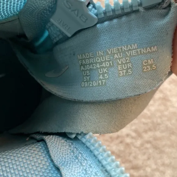 Nike | Nike SF AF1 Mid Sneakers | Nike SF Air Force 1 sneakers baby blue 5Y