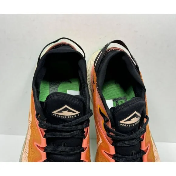 Nike Pegasus Trail 2 Bright Mango Running Shoe Sneakers CK4305-800 Men Size 10.5