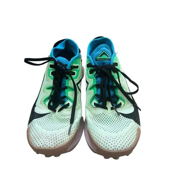 Nike‎ Pegasus Trail 2 Volt Poison Green Sneaker Trainers Trail Hiking, Size 8.5