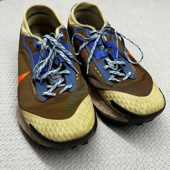 Nike Pegasus Trail 3 GTX Shoes GORETEX Size 12 Cacao Sneakers Waterproof Hiking