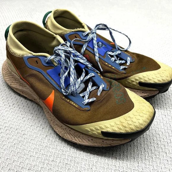 Nike Pegasus Trail 3 GTX Shoes GORETEX Size 12 Cacao Sneakers Waterproof Hiking