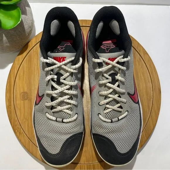 Nike React Alpha Huarache Elite 3 Lo Baseball Cleats Men's Grey Red Shoe Size 9