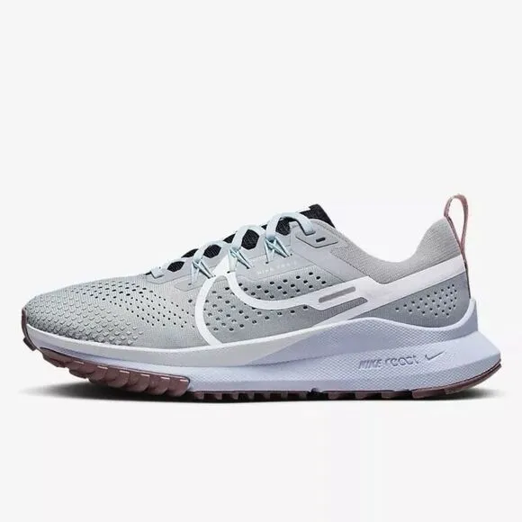 Nike React Pegasus Trail 4 Light Smoke Running Shoe DJ6159-005 Womens Size 10