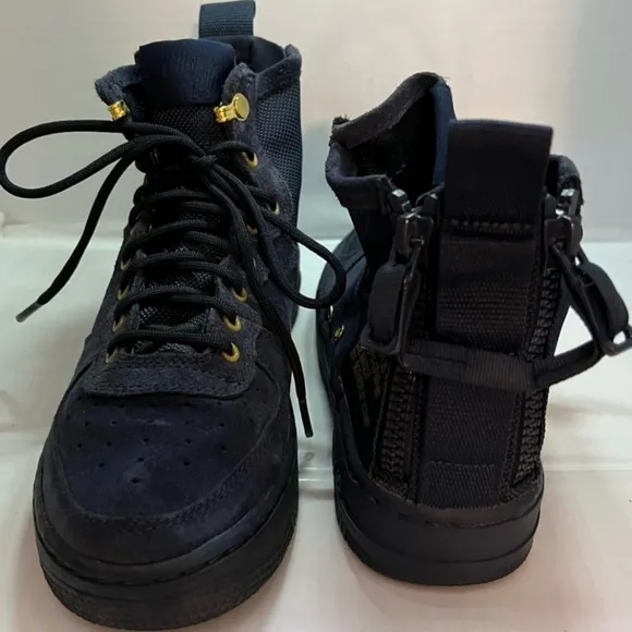 Nike SF AF1 Mid GS UTILITY Navy Blue Sneakers Shoes YOUTH SZ 7 Y