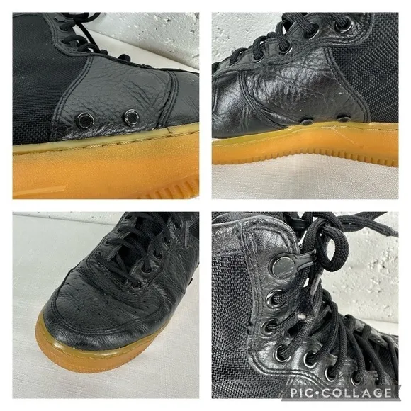 Nike SF Air Force 1 Mid size 8 Black/Gum Urban Utility Sneakers