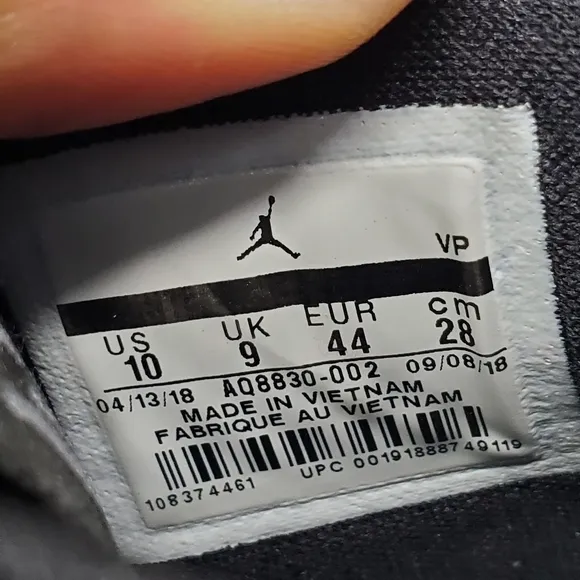 Nike Shoe Men 10 Air Jordan 33 XXXIII AQ8830-002 Utility Blackout Sneakers