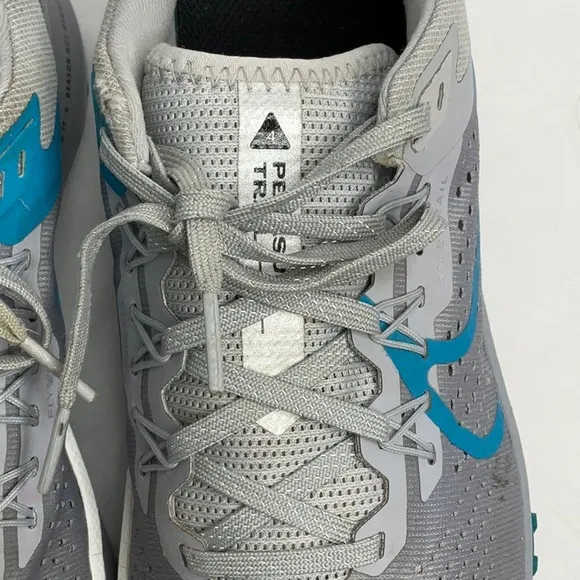 Nike Trail Pegasus 4 React Gray, Blue Sneakers Men’s Sz 7.5