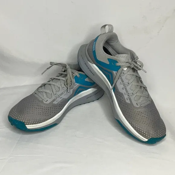 Nike Trail Pegasus 4 React Gray, Blue Sneakers Men’s Sz 7.5