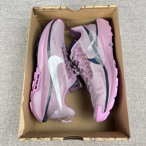 Nike W ReactX Pegasus Trail 5 Plum Dust DV3865 500 Wmn's Sz 10 / Men's Sz 8.5