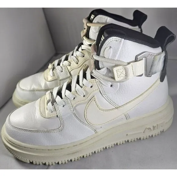 Nike Women's Air Force 1 High Utility 2.0 Summit White/Black Sneakers Size 8
