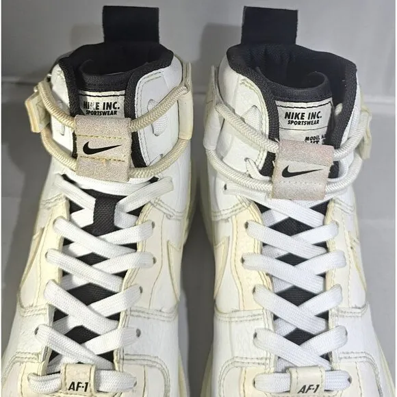 Nike Women's Air Force 1 High Utility 2.0 Summit White/Black Sneakers Size 8