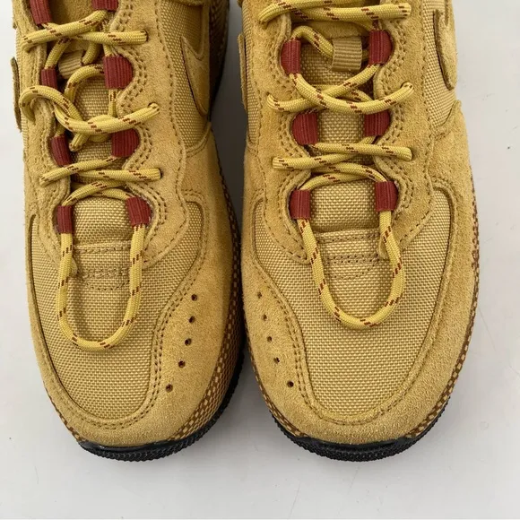 Nike Women’s Air Force 1 Wild Wheat Gold-SZ 7.5 -Low Lace-Up Shoes Sneakers
