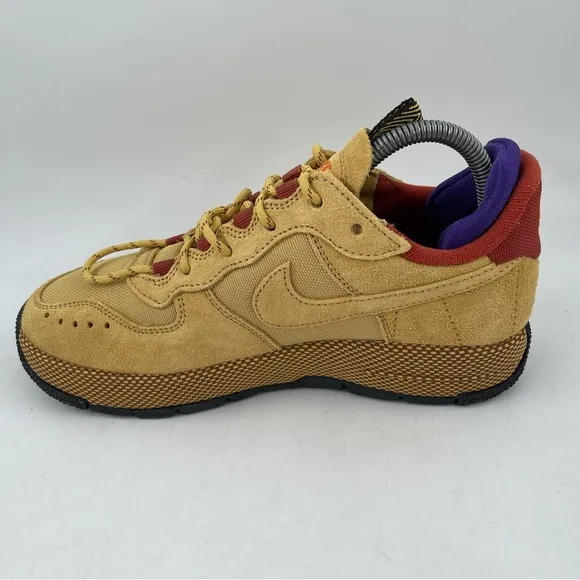 Nike Women’s Air Force 1 Wild Wheat Gold-SZ 7.5 -Low Lace-Up Shoes Sneakers