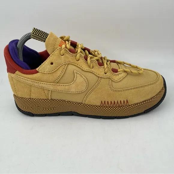 Nike Women’s Air Force 1 Wild Wheat Gold-SZ 7.5 -Low Lace-Up Shoes Sneakers