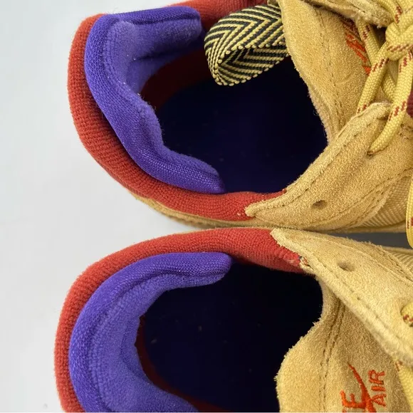 Nike Women’s Air Force 1 Wild Wheat Gold-SZ 7.5 -Low Lace-Up Shoes Sneakers