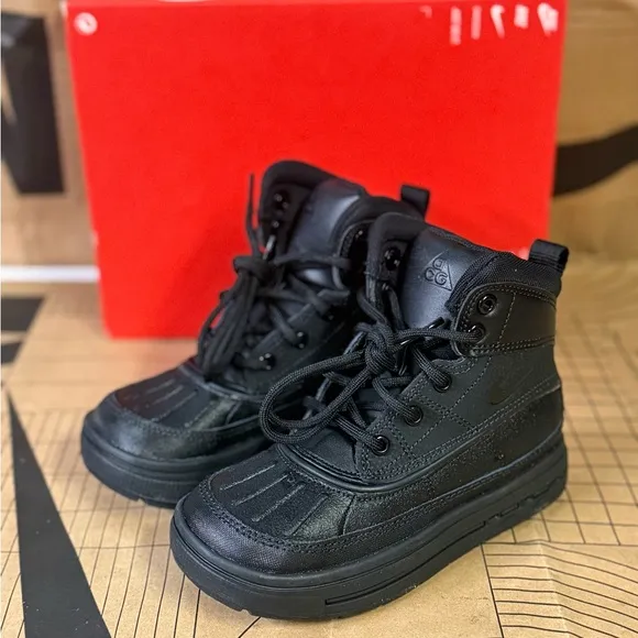 Nike woodside high black toddler Boots