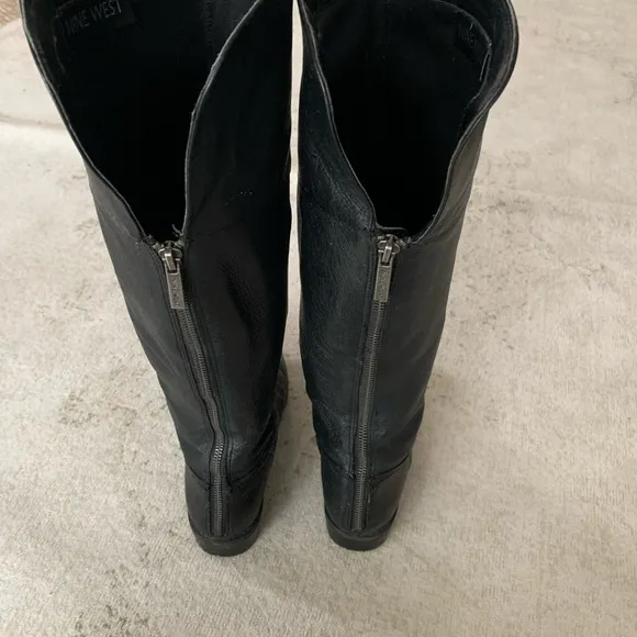 Nine West leather knee high boots